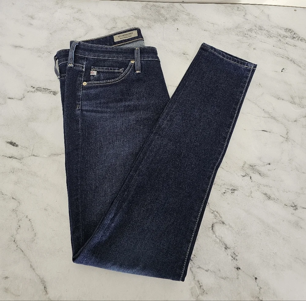 Adriano Goldschmied The Legging Ankle Super Skinny Dark Blue Jeans‎ 27 Preowned